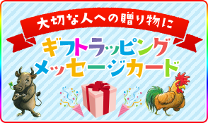 ギフトラッピングメッセージカード